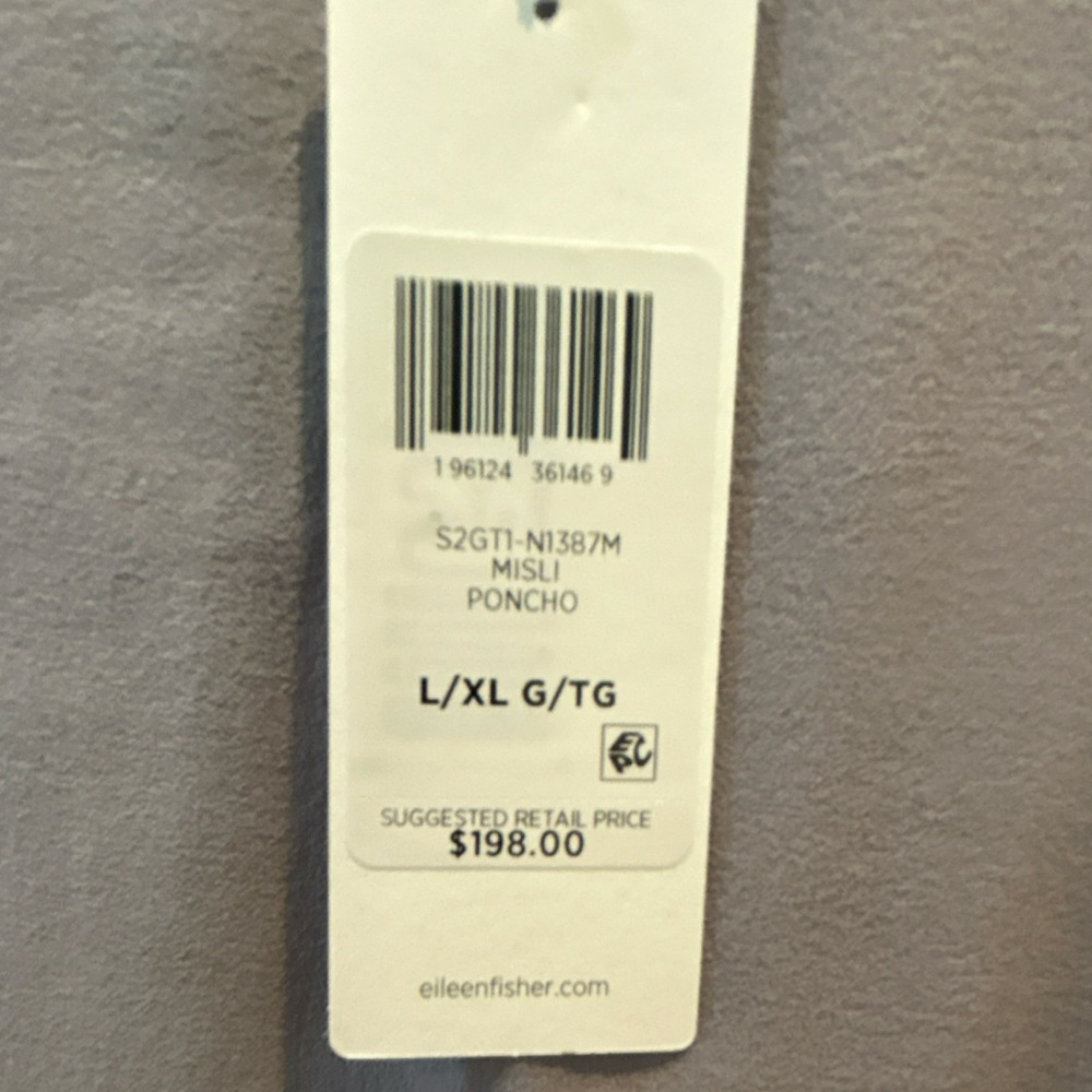 NWT Eileen Fisher Lavender Silk Square Neck Cami & Poncho Sleeveless/Long L/XL - Picture 11 of 11